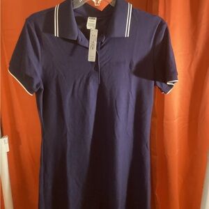 PINK Victoria's Secret Blue Polo Dress Short Sleeve Casual